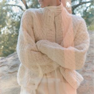 OZMA Bell, Hand knit sweater cardigan, caravelli, XS/S